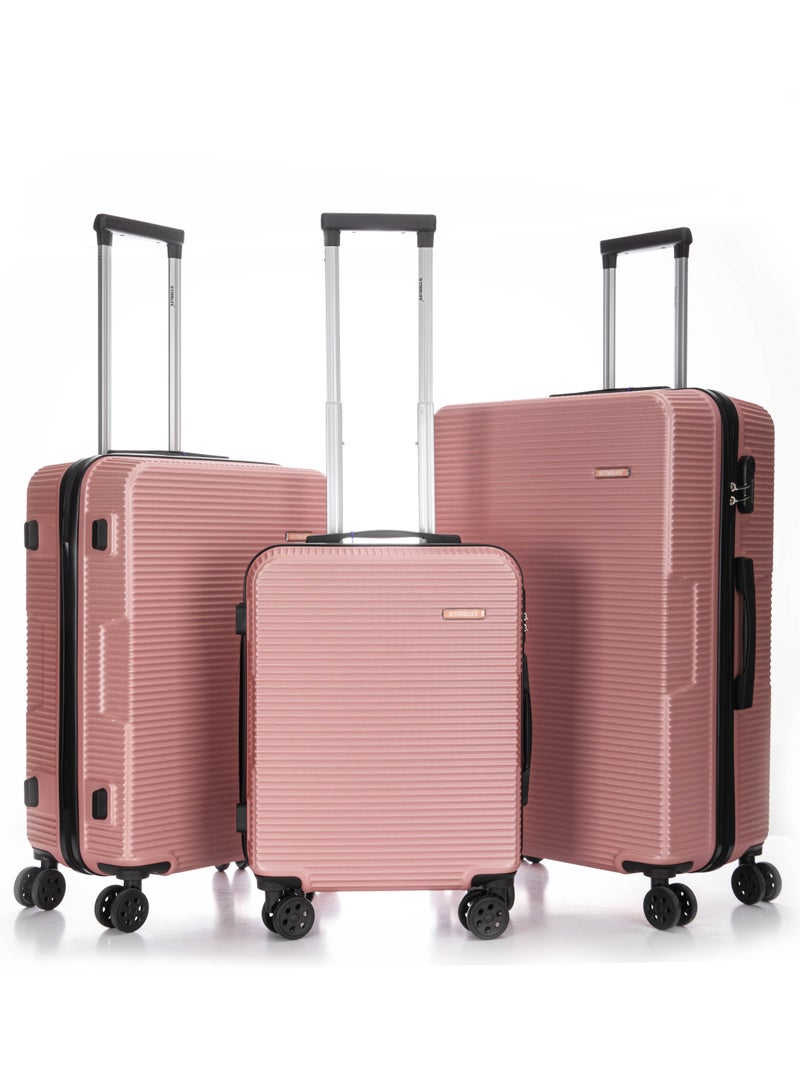 Hard Case Travel Luggage Set 3Pcs With Spinner Wheels 20/24/28 Inches