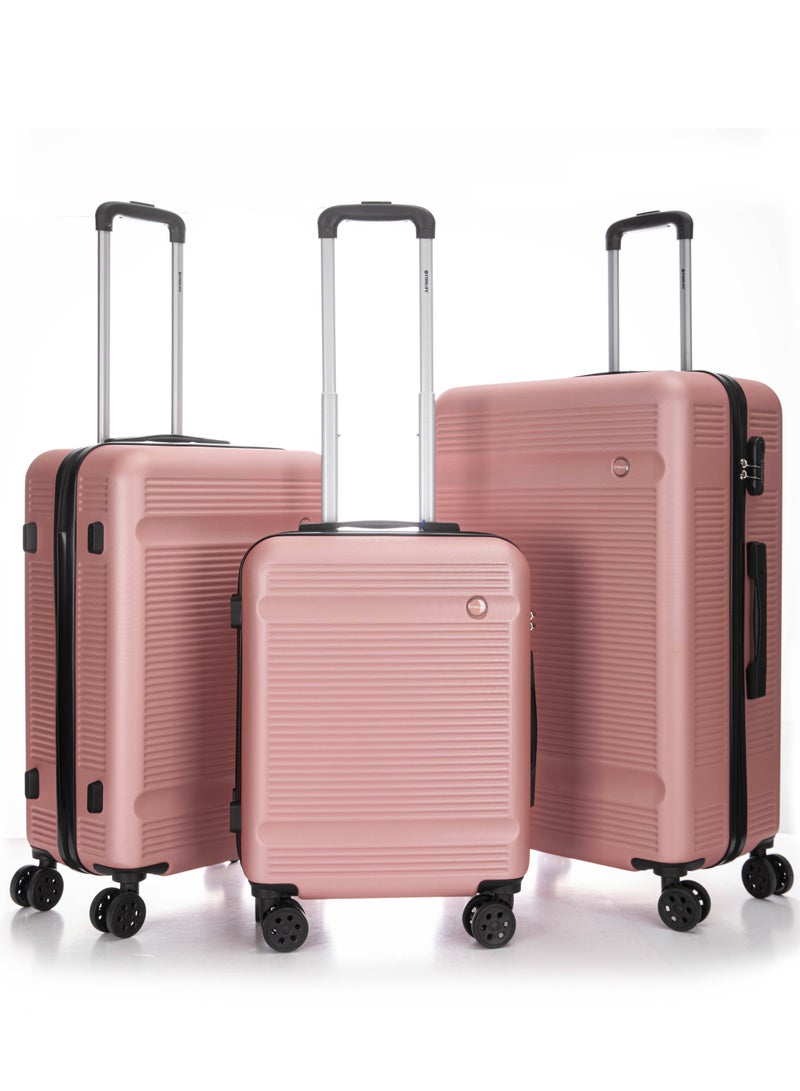 Hard Case Travel Luggage Set 3Pcs With Spinner Wheels 20/24/28 Inches