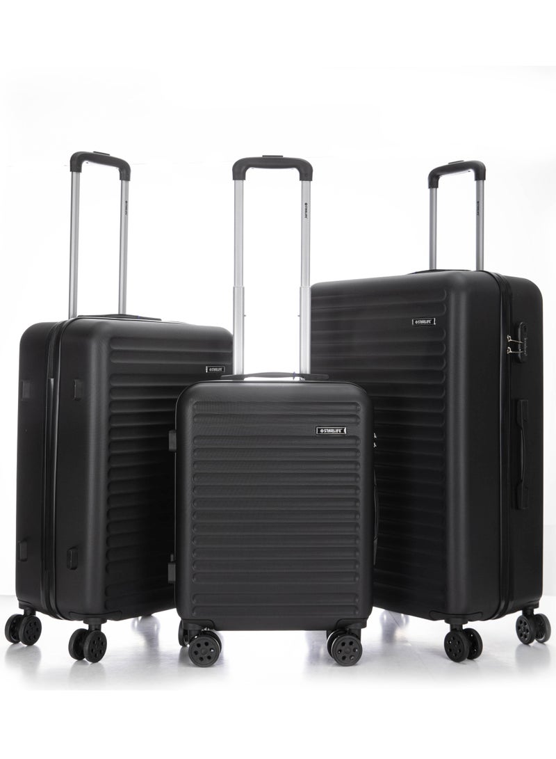 Hard Case Travel Luggage Set 3Pcs With Spinner Wheels 20/24/28 Inches