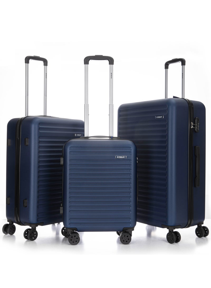 Hard Case Travel Luggage Set 3Pcs With Spinner Wheels 20/24/28 Inches