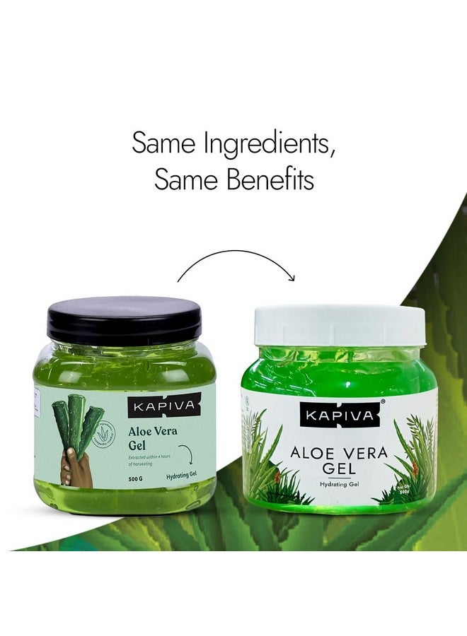 Pure Aloe Vera Skin Gel 500G For Face & Hair | Hydrating, Moisturizing, Soothing Skin | Multipurpose Gel - Pack Of 2