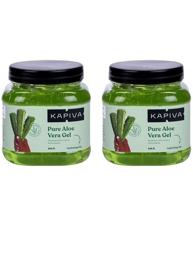 Pure Aloe Vera Skin Gel 500G For Face & Hair | Hydrating, Moisturizing, Soothing Skin | Multipurpose Gel - Pack Of 2