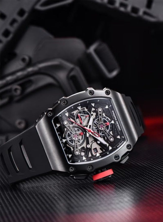 Men's quartz watch, men's stainless steel waterproof watch, business watch, travel watch PD--YS011 black