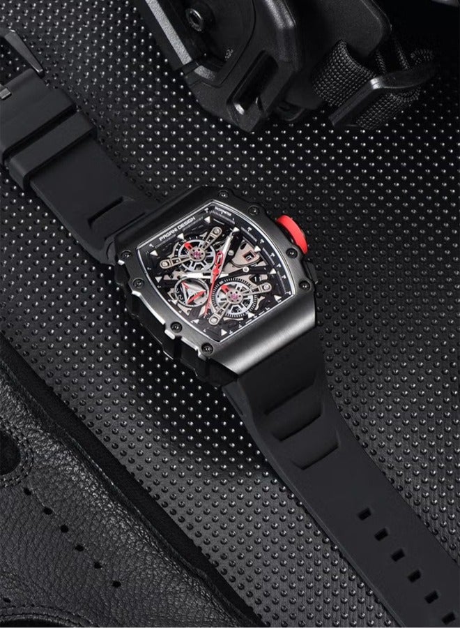 Men's quartz watch, men's stainless steel waterproof watch, business watch, travel watch PD--YS011 black