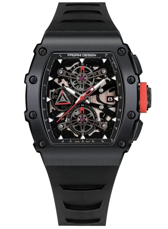 Men's quartz watch, men's stainless steel waterproof watch, business watch, travel watch PD--YS011 black