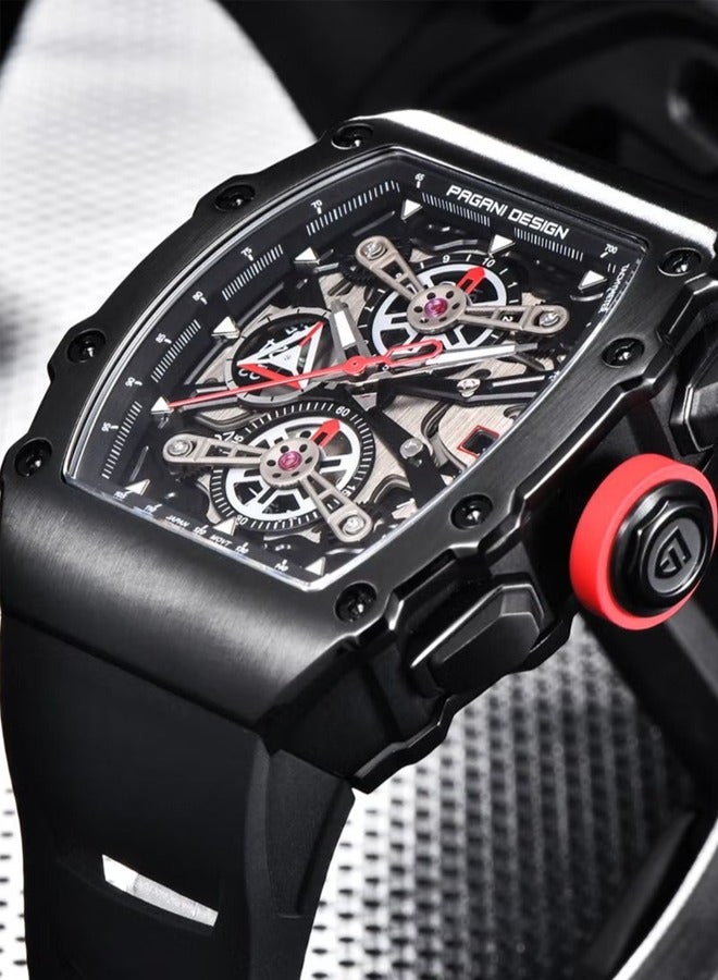 Men's quartz watch, men's stainless steel waterproof watch, business watch, travel watch PD--YS011 black