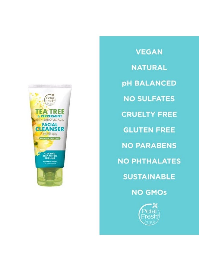 Pure Purifying Tea Tree Facial Mask + Facial Cleanser Combo For Oily, Acne Prone Skin Type | No Sulphates, Silicones, Mineral Oil | 100% Vegan And Cruelty Free 400 Ml
