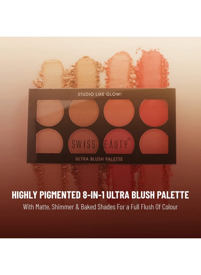 Ultra Blush Palette With Highly Blendable Shades | Pigmented Blusher For A Natural Flush | Shade-3, 16Gm|