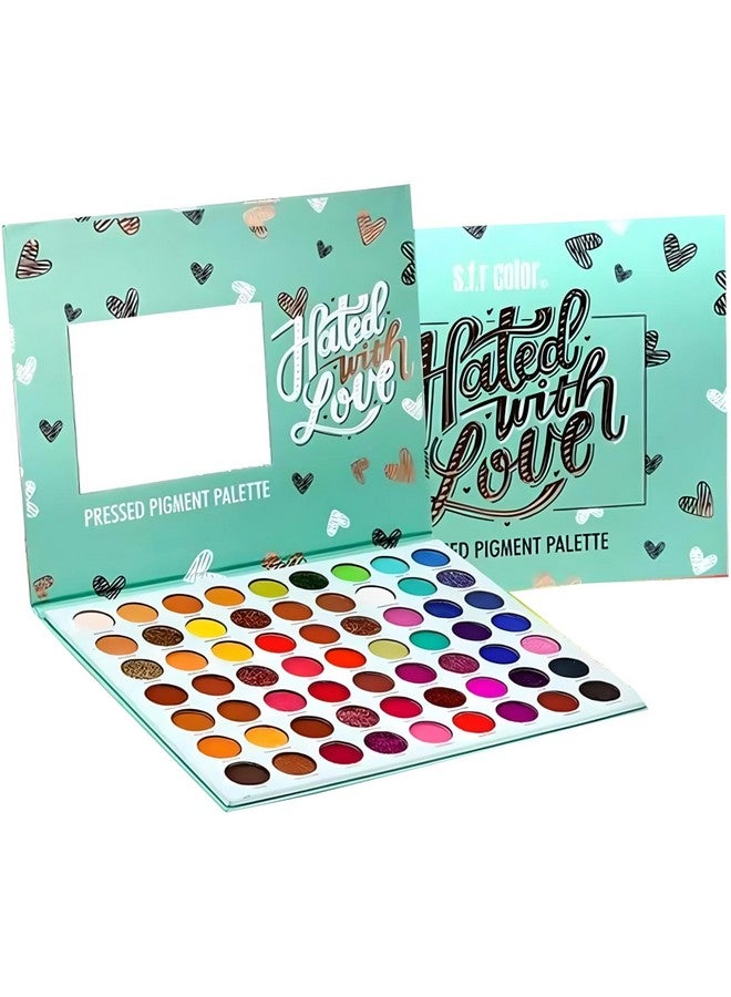 Beauty 63-Color Hated With Love Eyeshadow Palette Kit With Mirror: Glitter, Versatile,Swiss Style Makeup For Women (Shade-01)