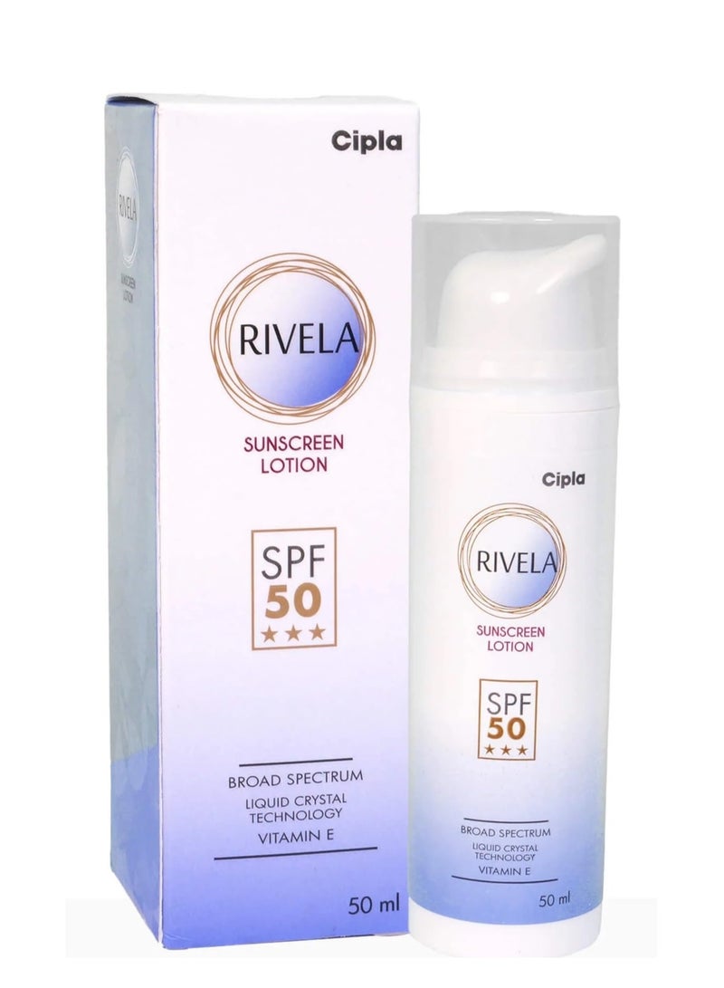 Cipla Sunscreen Lotion SPF 50 with 98% UVB Protection-50ml