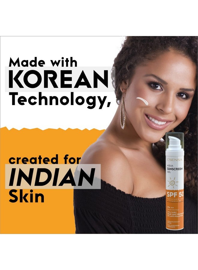 Sunscreen Spf 50 P+++, (Pack Of 2) 6Hr Sun Protection & Waterproof, Made With Korean Technology, Free From Oxybenzone, For Oily, Sensitive & Ace Prone Skin, Make-Up Friendly For Women & Men