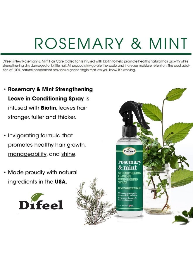 Rosemary And Mint Strengthening Leave-In Conditioning Spray With Biotin 177Ml