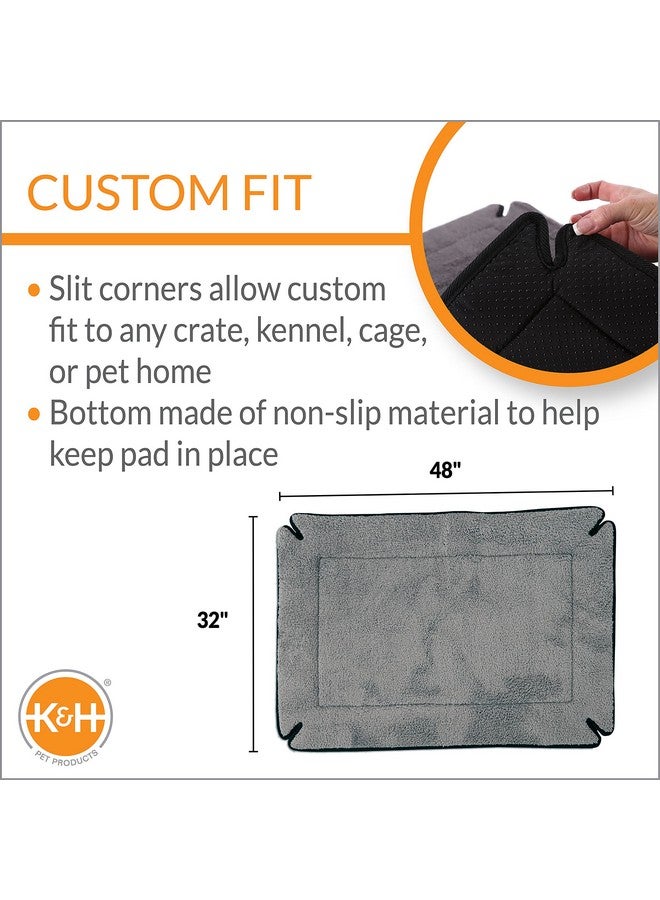 Memory Foam Crate Pad Gray XLarge 32 X 48 Inches