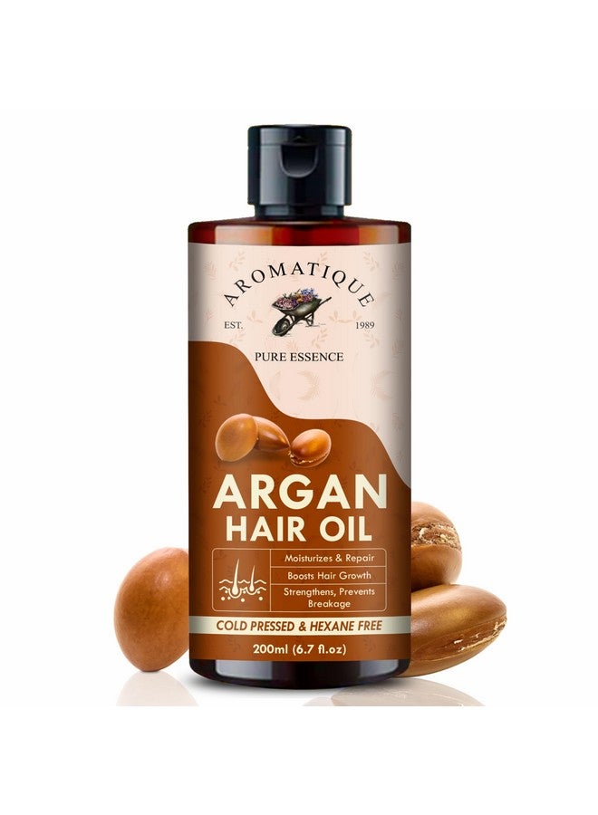 Argan Oil For Hair Growth, Strengthen Dull & Dry Hair, Helps Control Hair Fall & Promotes Hair Growth Multi Purpose Oil 200Ml