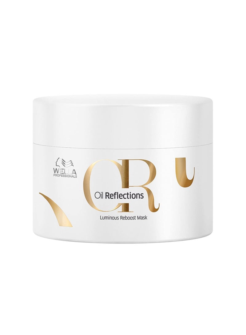 Wella Professionals Oil Reflections Luminous Reboost Hair Mask for Smoothening Hair | 150 ml | Moisturizing, Hydrating Hair Treatment | With Camellia Oil & White Tea Extracts