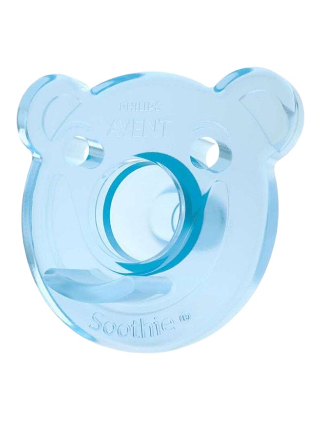 Soothie Pacifier, Pack of 2 - Bear Shape, Blue/Green