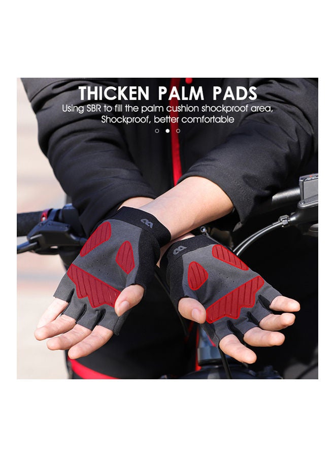 Riding Reflect Non-Slip Half Finger Gloves