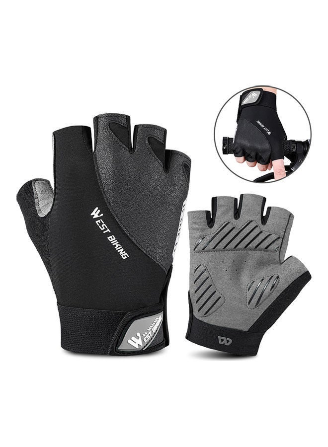 Riding Reflect Non-Slip Half Finger Gloves