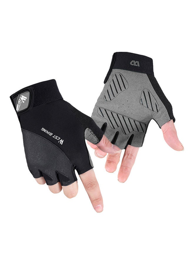 Riding Reflect Non-Slip Half Finger Gloves