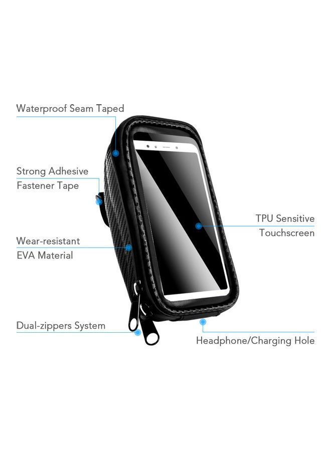 Bicycle Handlebar Bag With Touchscreen Phone Case