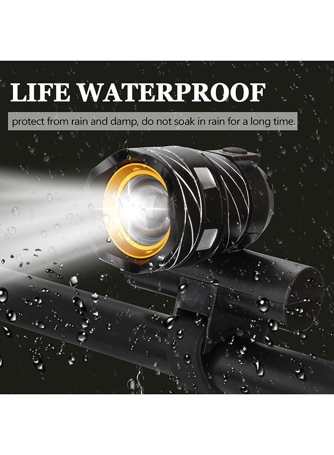 T6 Rechargeable Bicycle Front Headlight 8.8 x 8.8cm