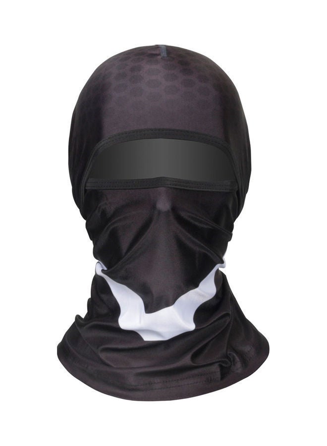 Balaclava Print Stretchy Beanie Helmet Line With Neck Gaiter 10 x 4 8cm