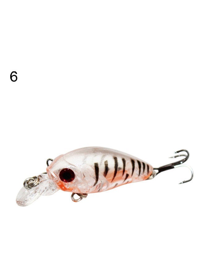 1 Pc 4.5cm Lifelike Crankbait Plastic Hard 3D Eyes Bait Fishing Lure Tackle Hook 20 x 10 20cm