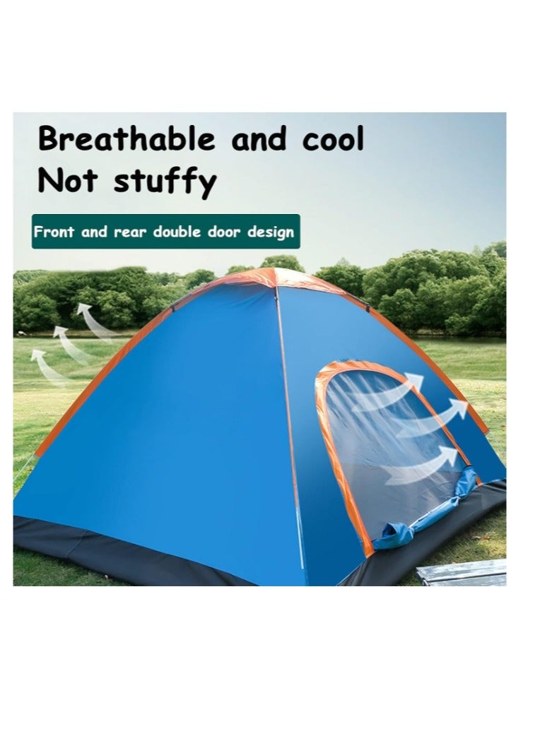 Automatic Pop Up Camping Tent, Portable Instant Pop Up Tent Ideal for CampingLightweight Waterproof Backpacking Tent, Set Up in Seconds, 200X150X100cm