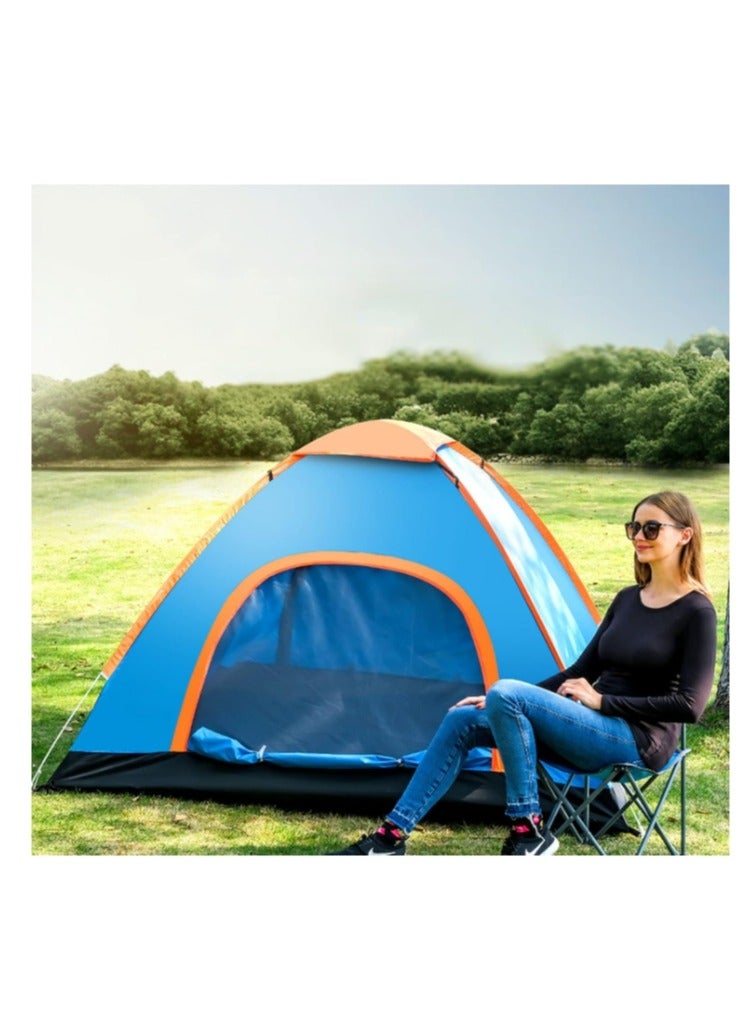 Automatic Pop Up Camping Tent, Portable Instant Pop Up Tent Ideal for CampingLightweight Waterproof Backpacking Tent, Set Up in Seconds, 200X150X100cm