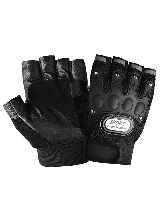 Pair Of Semi Finger Gym Training Gloves ‎15 x 10 x 2cm