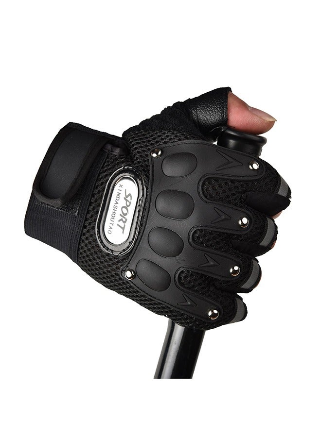 Pair Of Semi Finger Gym Training Gloves ‎15 x 10 x 2cm