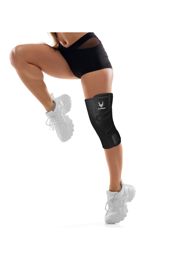 Springbok Hinged Knee Brace for Adults, Men & Women. Made with Neoprene and light weight removable aluminium hinges