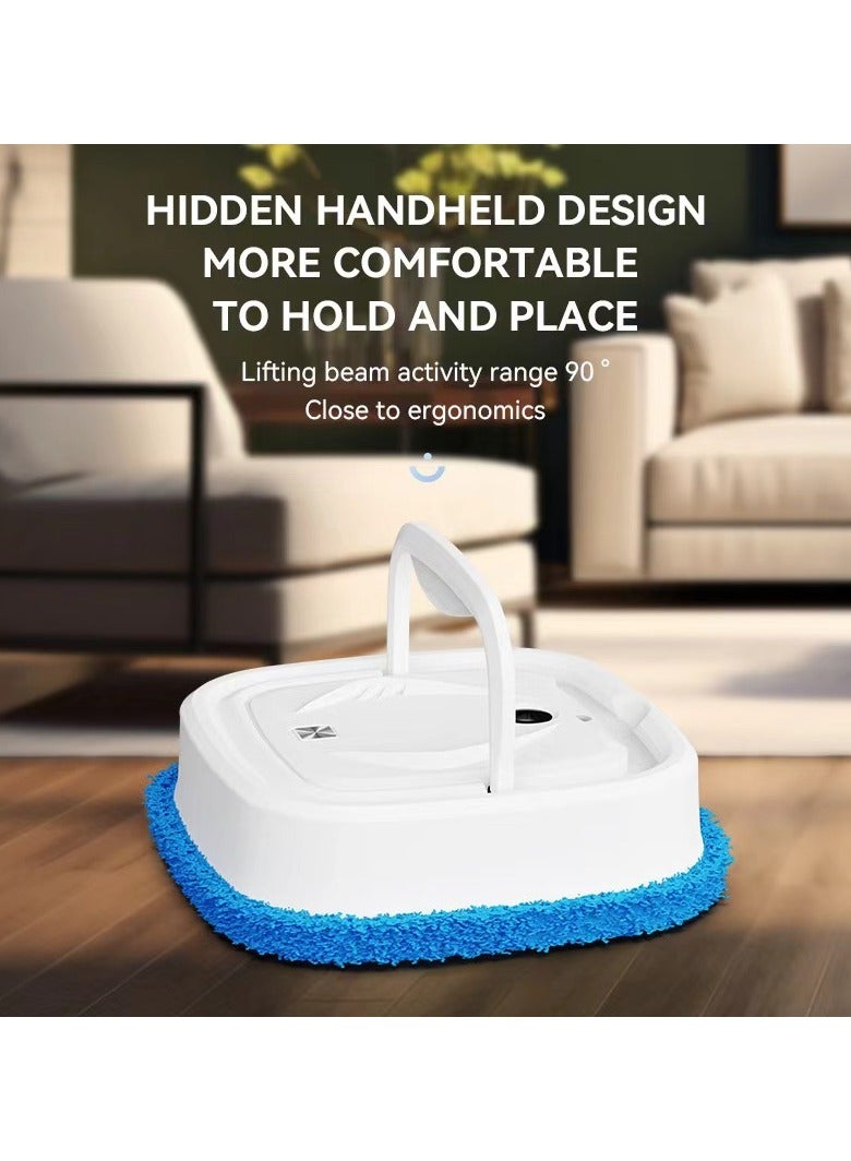 Wet and dry multifunctional robot automatic charging, cleaning, and humidification mop white