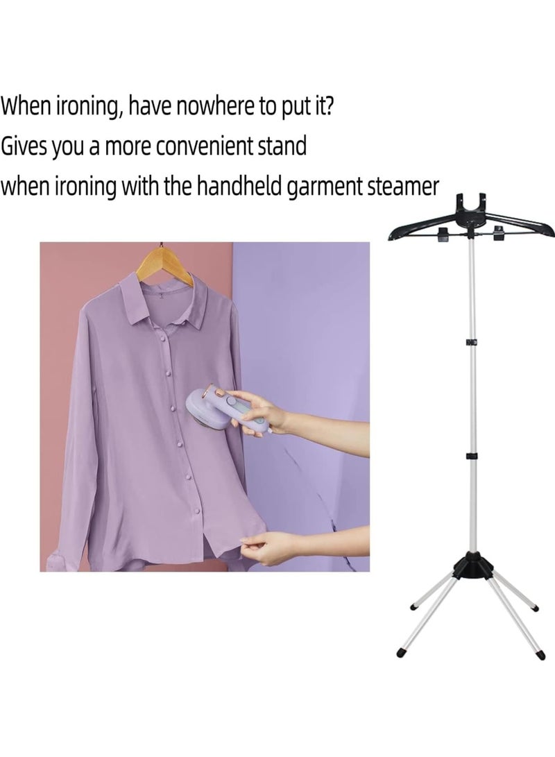 Handheld Garment Steamer Rack + Iron Proof Gloves, Hangers for Steaming Clothes, Vertical Cloth Steamer Hangers, Folding Garment, Drying Racks, Handheld Hanging Ironing Machine Hangers