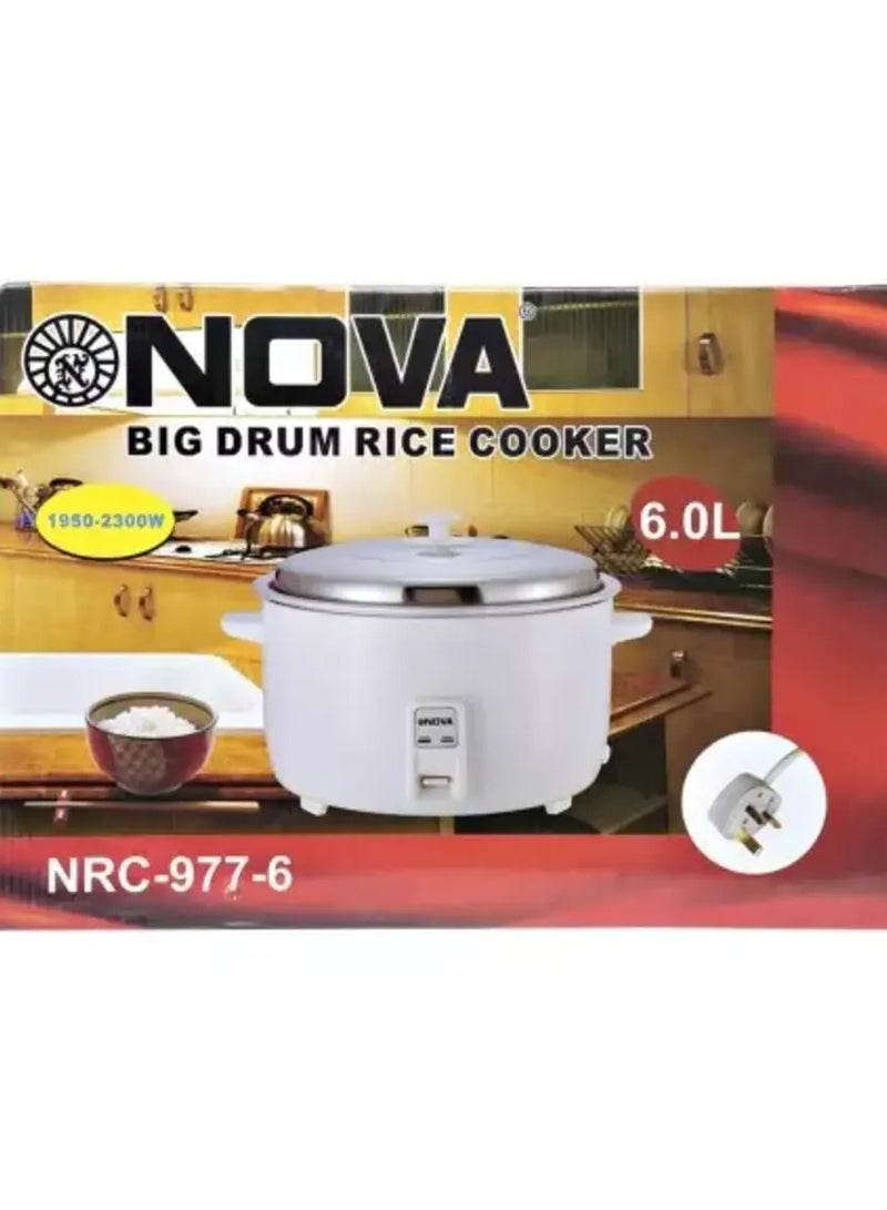 Nova 6.0 Liters Rice Cooker, NRC-977-6