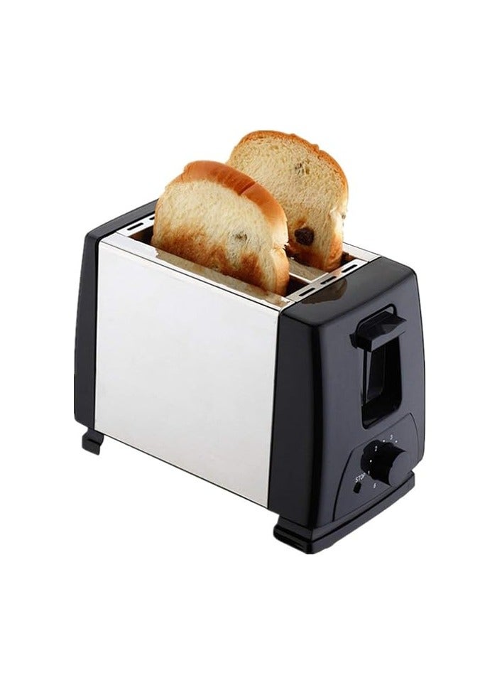 Toaster 2 Slice, Extended Double Sided Heated Wide Slot 650W Multifunction Toaster with Removable Crumb Tray