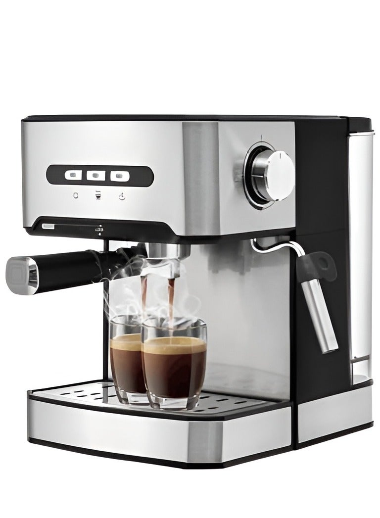 Espresso Coffee Machine With Milk Frother And Steamer  with Pump Pressure Espresso Machine, Espresso Maker For Home Barista Or Office Latte Cappuccino Machine 1.6L 800W