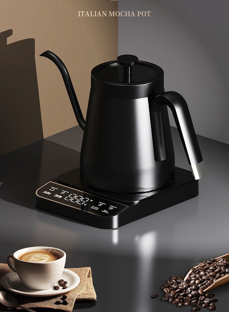 0.8L 1350W Electric Kettle Coffee Pot Temperature Control Gooseneck Tray Set Tea Coffee Maker Machine with LCD Display