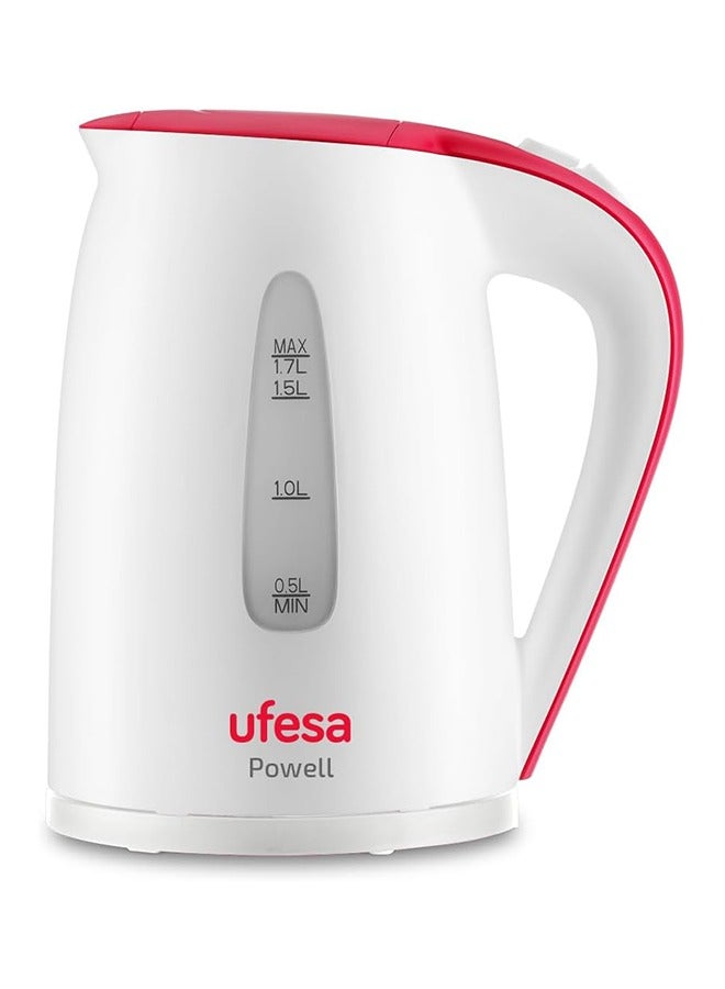 High-Power Electric Kettle with Advanced Safety Features, 2200 W Power, 1.7 Litre, Level Indicator for Easy Monitoring - On/Off Switch with Illuminated Indicator for Simple Use-HA7315 Powell