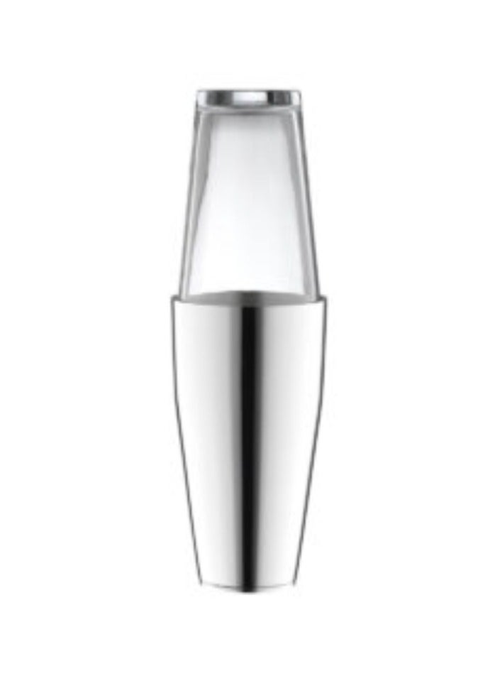 Boston Stainless Steel with Glass Cocktail Shaker, 530 ml