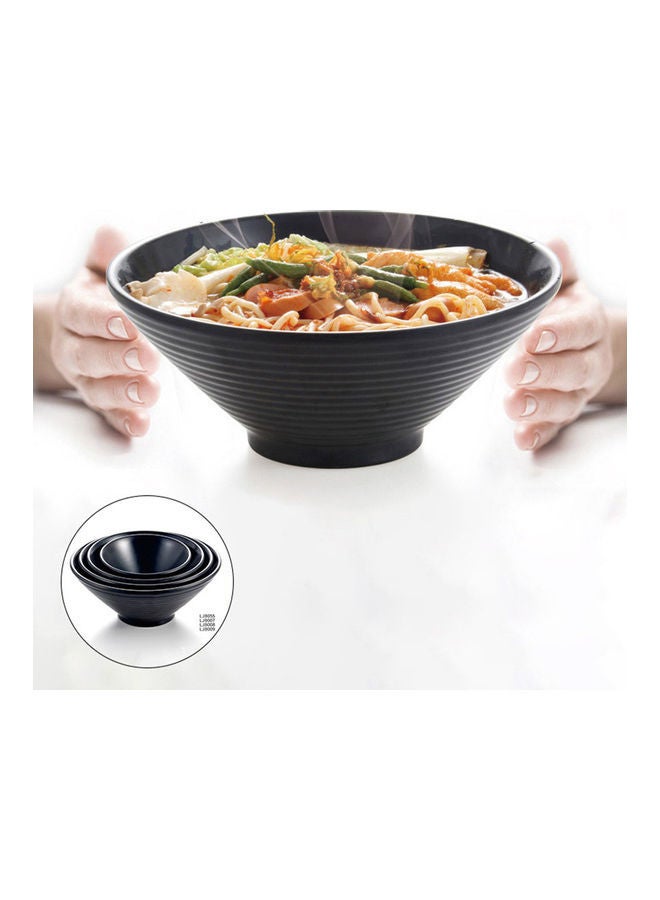 Ramen Noodles Soup Bowl Black