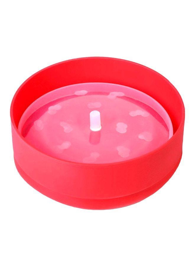 Silicone Popcorn Bowl Red/White 200x145mm