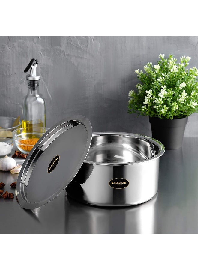 Stainless Steel Tope Set with Lid Stainless Steel Pot Cookware Tope Set 35.5cm - 12000ml