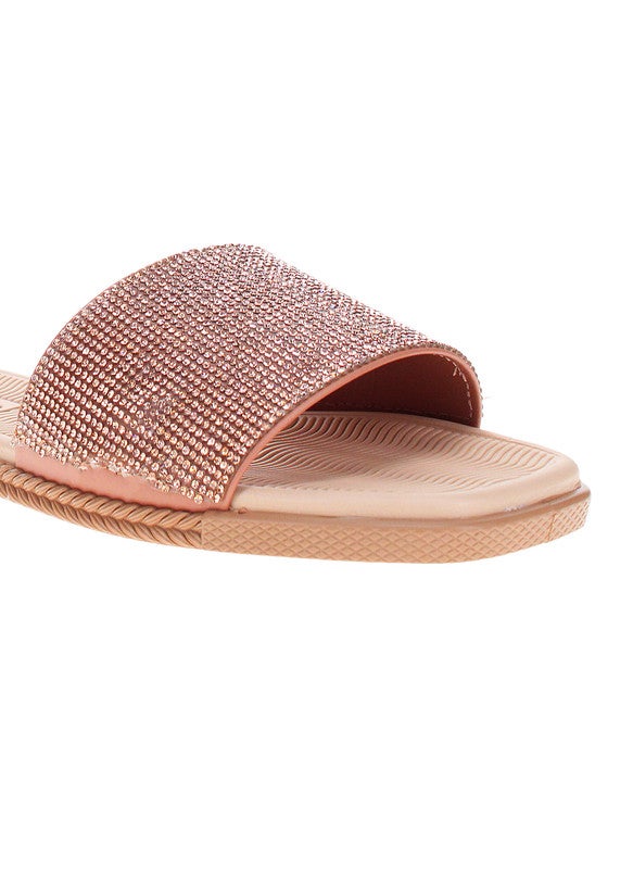 Moleca Ladies Flat Sandals Beige | Made In Brazil