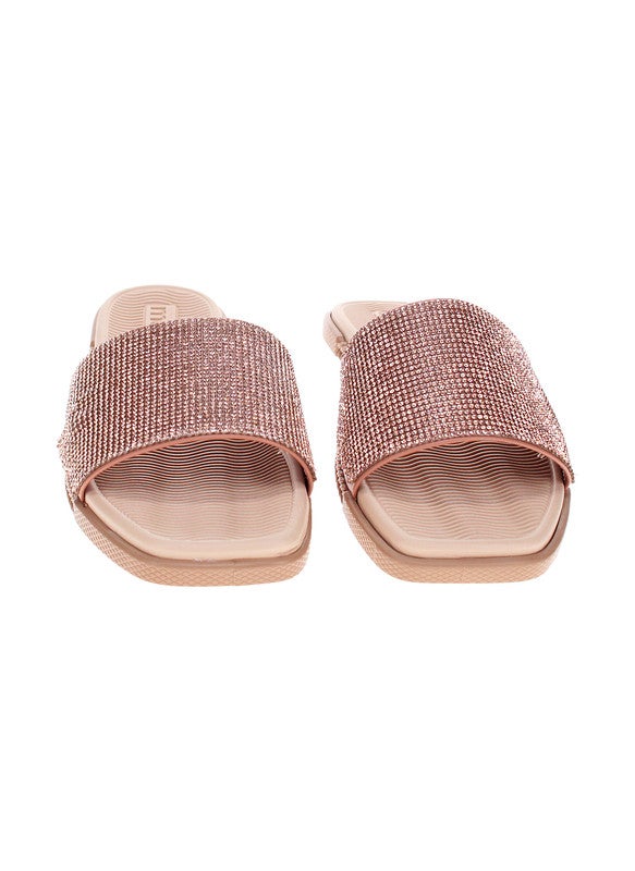 Moleca Ladies Flat Sandals Beige | Made In Brazil