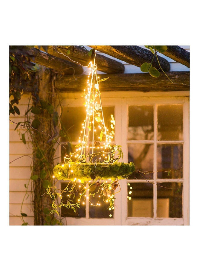 Battery Operated String Lights With Remote Timer, 200 Led Fairy Hanging Decorative Lighting For Tree White