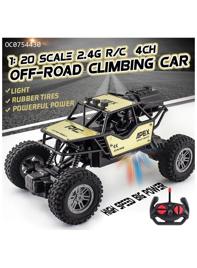 Rc Racing Climbing Car Remote Control Car Off Road Car Monster Truck Crawler With Head Lights and Motor Water Drifting Alloy for Boys Kids and Adults