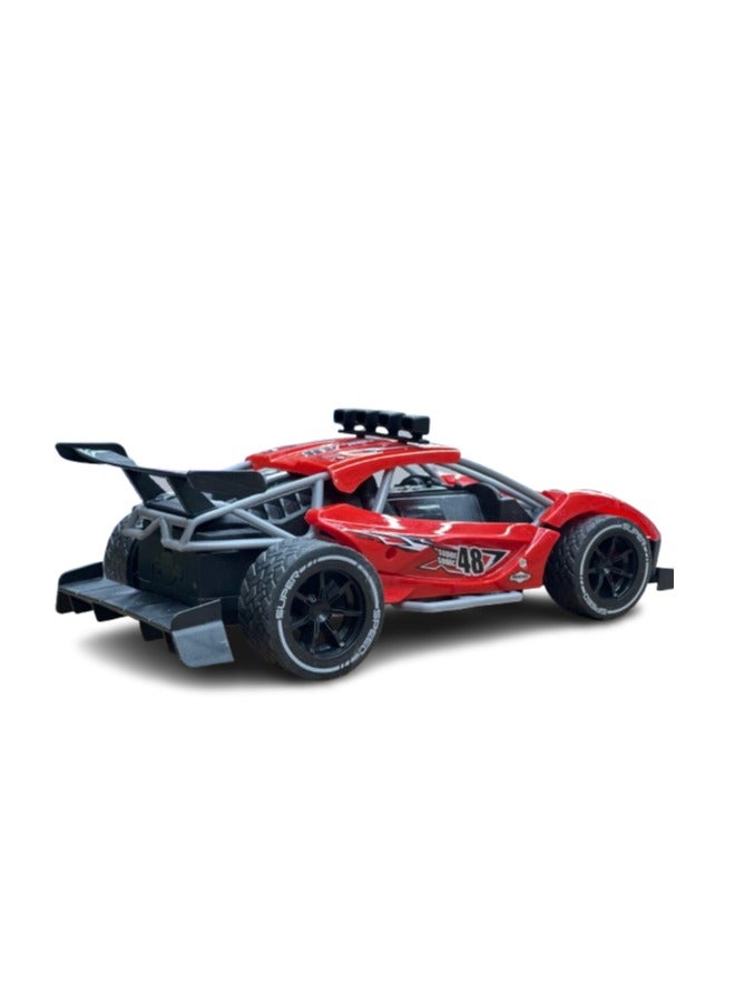 Remote Control Car,High Speed Racing Sport RC Cars Scale Race Car Supercar Vehicle with Spray Steam,LED Light,RC Racing Car for Boys Girls Kids Gift