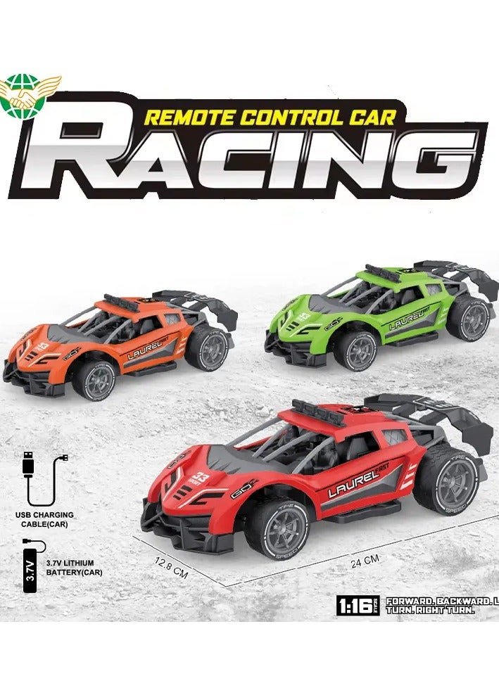 Remote Control Car,High Speed Racing Sport RC Cars Scale Race Car Supercar Vehicle with Spray Steam,LED Light,RC Racing Car for Boys Girls Kids Gift