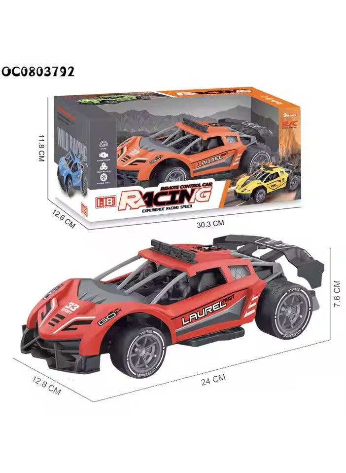 Remote Control Car,High Speed Racing Sport RC Cars Scale Race Car Supercar Vehicle with Spray Steam,LED Light,RC Racing Car for Boys Girls Kids Gift